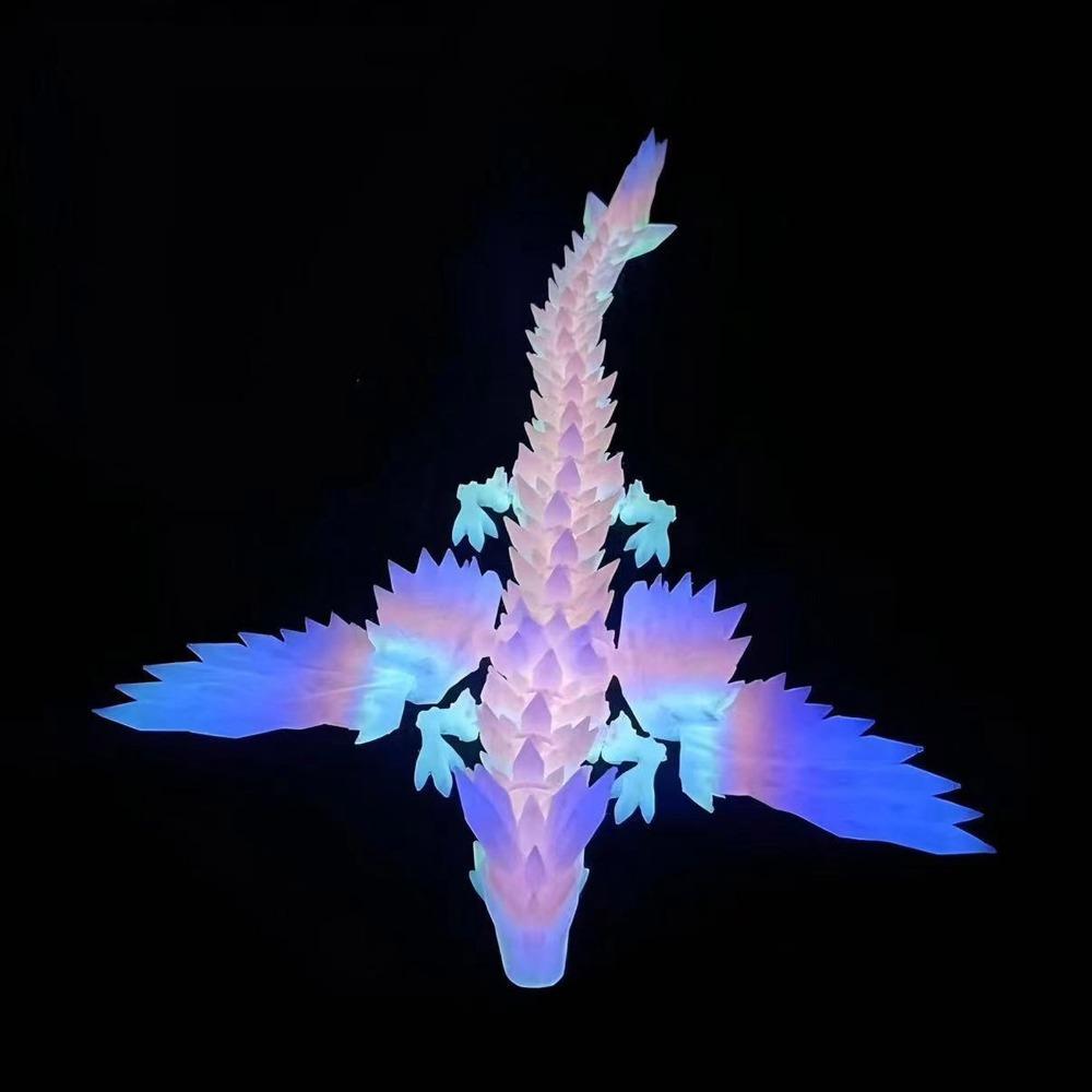 PLA 3D Printed Chameleon Model Multicolor Multi-jointed Chameleon Action Figure Movable Articulated Animal Figurine