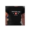 Switzerland Swiss Tshirt MMA Boxing Muay Thai National Flag Training Print 3D Short Sleeve Unisex Women Men Quick Dry Fitness Workout Sport Round Neck