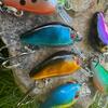 Рыболовные приманки Crankbait, жесткие приманки для окуня, поверхностные приманки для панфиша/краппи, крючки, искусственные приманки, 8 предметов, мини-рыболовные снасти
