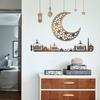Луна Звезда Фонарь Мечеть Наклейка Съемная Водонепроницаемая ПВХ Самоклеящаяся Гостиная Спальня Офис