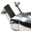 Stainless Steel Exhaust Tip 63mm/3.5"89mm Adjustable Universal Fit for Car SUV Single Rolled Edge Exhaust Pipe Tip with Bolt-On