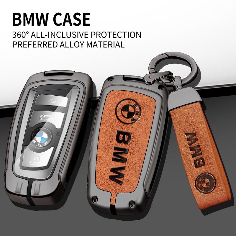 Zinc Alloy Leather Car Remote Key Case Cover Shell For BMW F10 F20 F30 F15 F16 F07 F01 F02 F25 F31 1 3 5 7 Series X1 X3 X4 X5 X6 W111