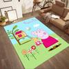 Peppa Pig Garden Adventure Square rugs are a great choice for living rooms, bedrooms, home décor, and as gifts.