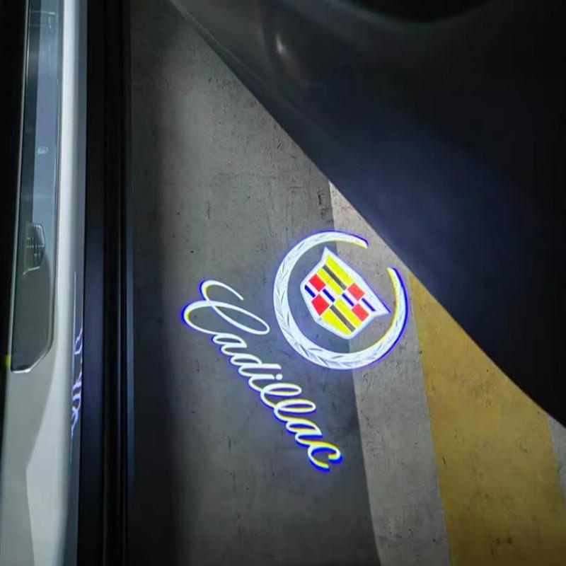 AABHX1 LED Car Door Welcome Logo Lights Retrofit Light for Cadillac SRX XT4 XT5 XT6 ATS XTS CTS CT6 Courtesy Projector Lamp Accessories