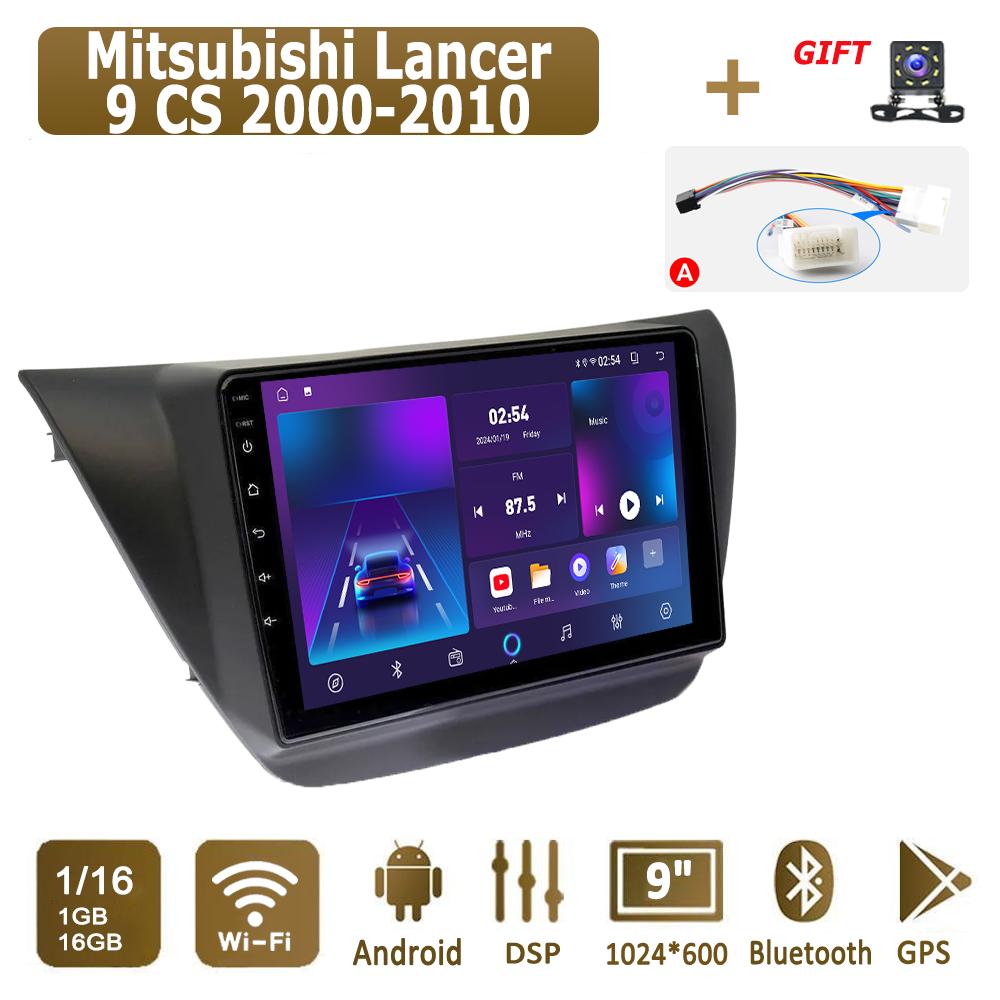 Android Carplay автомобильное радио для Mitsubishi Lancer 9 CS 2000-2010 мультимедийный проигрыватель головное устройство стерео GPS навигация BT WIFI 4+64 ГБ