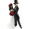 Halloween Spooky Skeleton Bride Groom Figurine Resin Scary Wedding Couple Statue Halloween Party