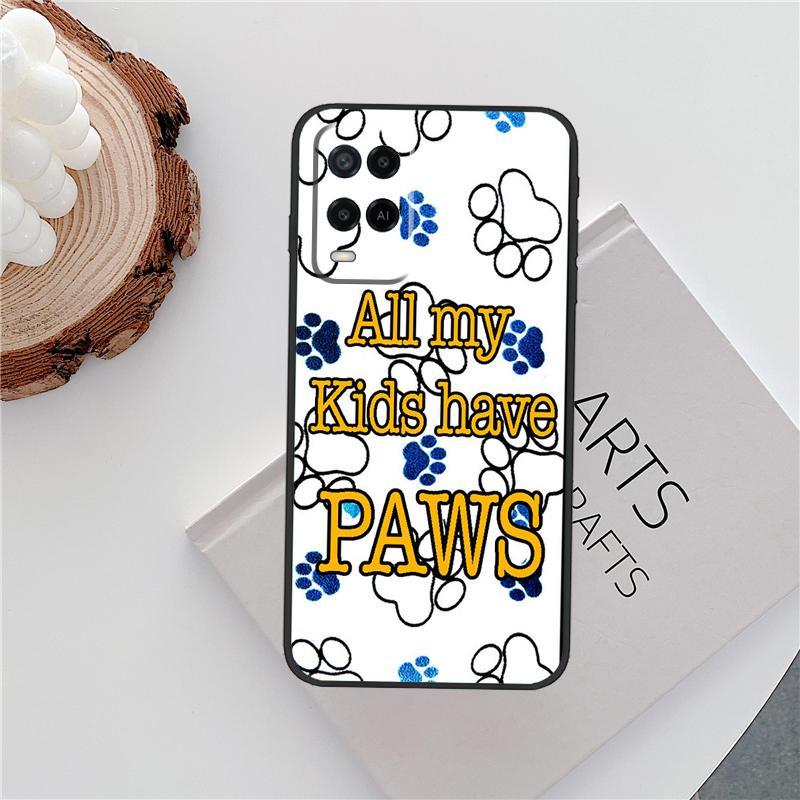 Dog Friends Cat Pet Paws Case For Oppo A15 A80 A60 A40 A94 A54 A98 A78 A18 A38 A58 A16 A76 A96 A17 A77 A74 A57S Cover