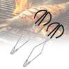 2Pcs Stainless Steel Scissor Tongs Kitchen Tong 10 Inch with Soft Handle Heavy Duty Barbecue