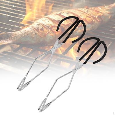 2 шт. щипцы-ножницы из нержавеющей стали кухонные щипцы 10 дюймов с мягкой ручкой для тяжелых условий барбекю