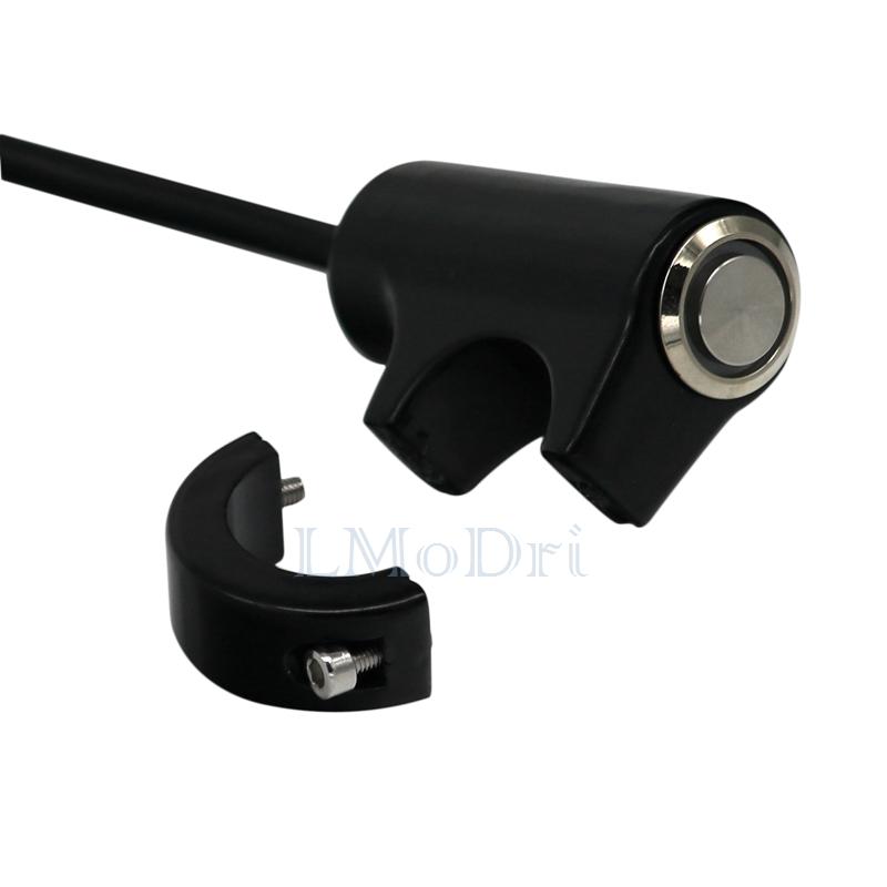 LMoDri переключатели для мотоцикла ATV скутер 22 мм руль фары аварийный противотуманный свет переключатель ВКЛ-ВЫКЛ алюминий со светодиодом DIY