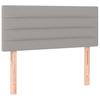 Box Spring Bed with Mattress Light Grey 80 x 200 cm Fabric