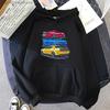 Japan Car Hoodies Mens Streetwear Women Initial D Sweatshirts Winter EU Size High Quality Casual Clothes