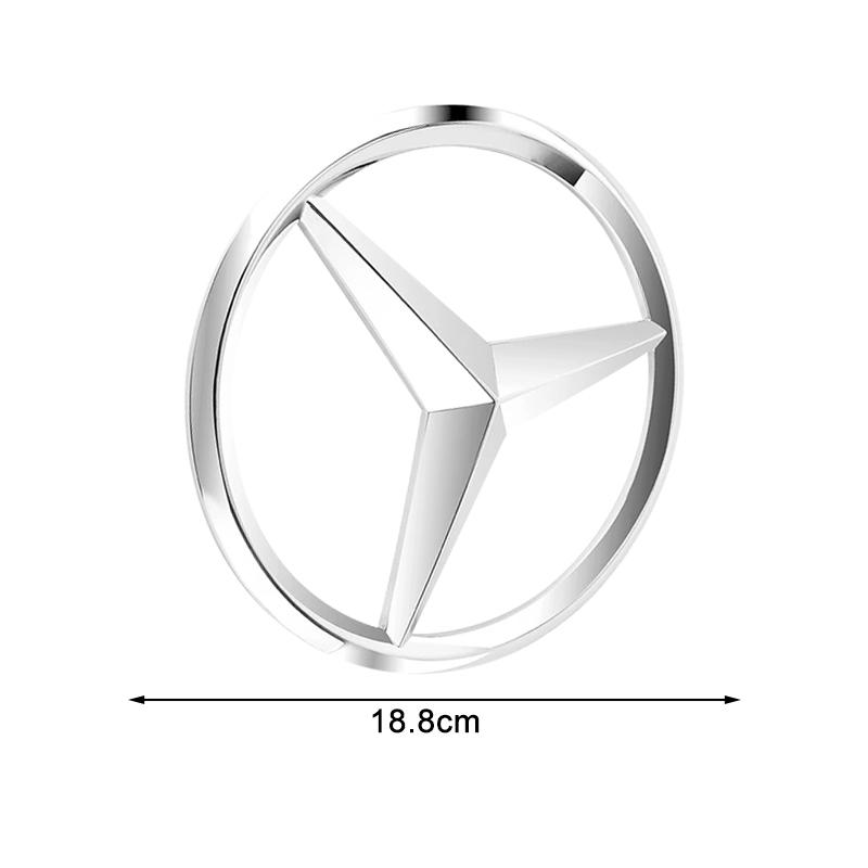 MEA4 18.8cm Car Front Grille Large Badge Decal Stickers For Mercedes Benz A180 A200 W205 E63 AMG 2014 2015 W166 W246 W242 W176