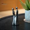 Скульптура из смолы для пары, абстрактная фигурка для пары, настольная скульптура для пары, подарок на годовщину свадьбы для него и женщины