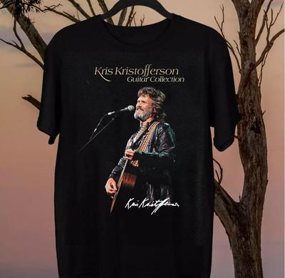 Новая мужская/женская футболка с коротким рукавом Kris Kristofferson, черная, все размеры