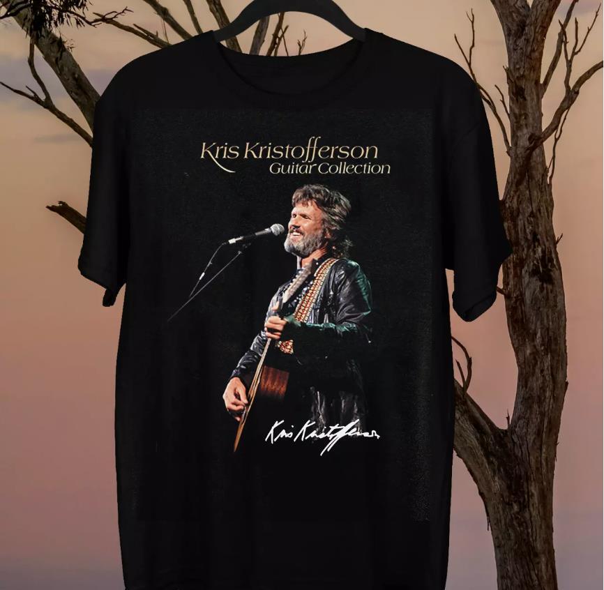 Новая мужская/женская футболка с коротким рукавом Kris Kristofferson, черная, все размеры