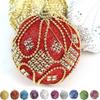 Creative 8CM Christmas Rhinestone Glitter Balls Foam Shiny Christmas Tree Ornament Decorative Hanging Christmas Ball Party