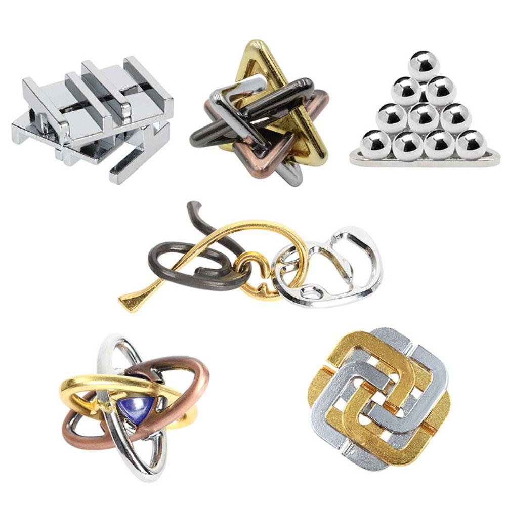 Luban Lock цинковый сплав головоломка игрушки разблокировать игрушка Luban Lock головоломка игрушка для детей