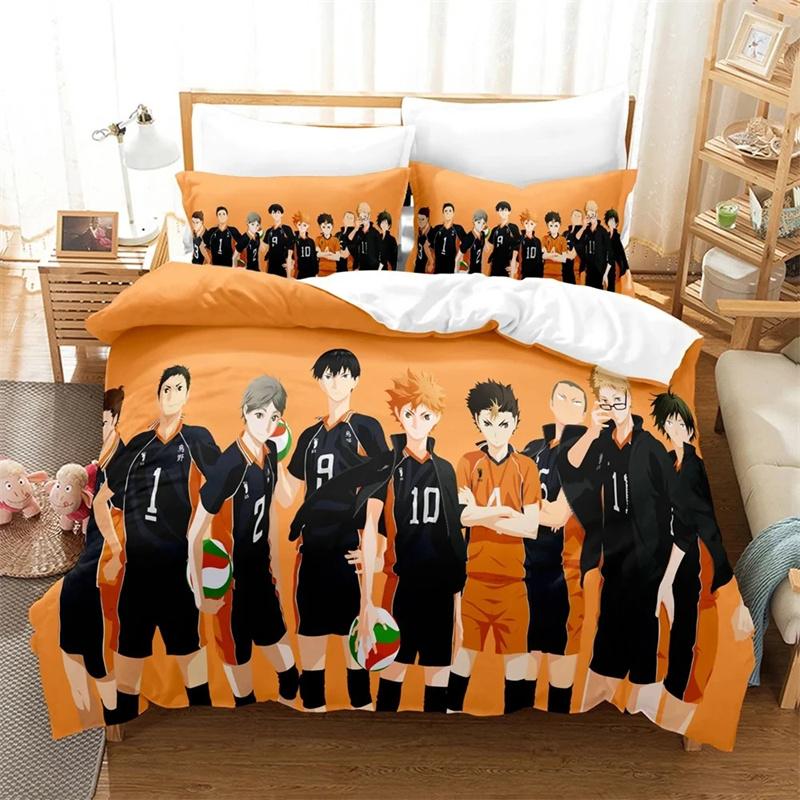 3D Printed Anime Haikyu Bedding Sets Exquisite Bed Supplies Set Duvet Cover Bed Comforter Set Luxury Birthday Gift