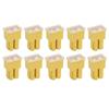 10 Pcs Fuse Female Terminal Case 60A 32V Yellow Cartridge Fuse Replacement for Automobile Truck