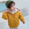 Autumn Winter Children Cotton-padded Coat for Boys and Girls Thick Hooded Coat Korean-style Children Cotton-padded Jacket Short Children's Clothing