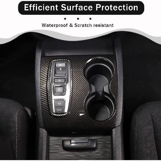 Накладка на панель переключения передач для Honda Pilot 2016-/ Ridgeline -/ Passport -, ABS автомобильные центральные консоли, крышка подстаканника, протектор, аксессуары