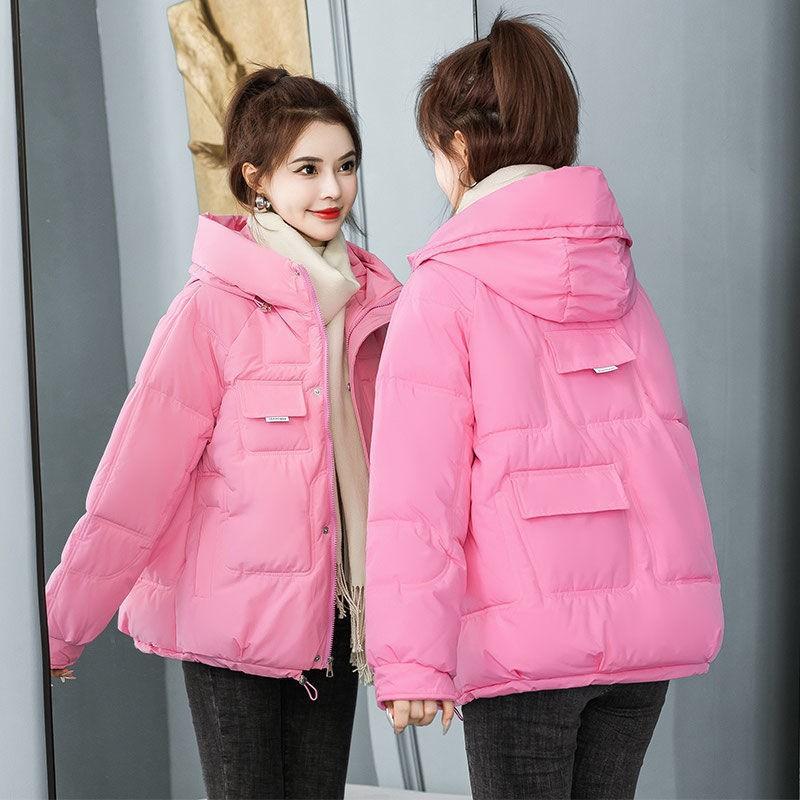 Winter Large Size Thin Thickened Bread Clothing Short Down Cotton Jacket Cotton Clothing Female Small Person Jacket