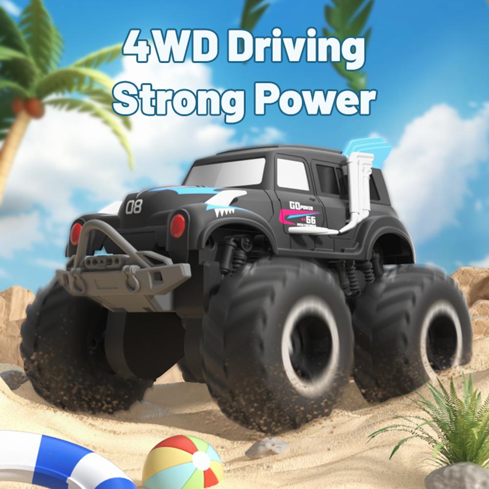 Remote Control Stunt Car, 2.4 GHz 4WD Dual-Side Driving Amphibious Off-Road Vehicle All Terrain
