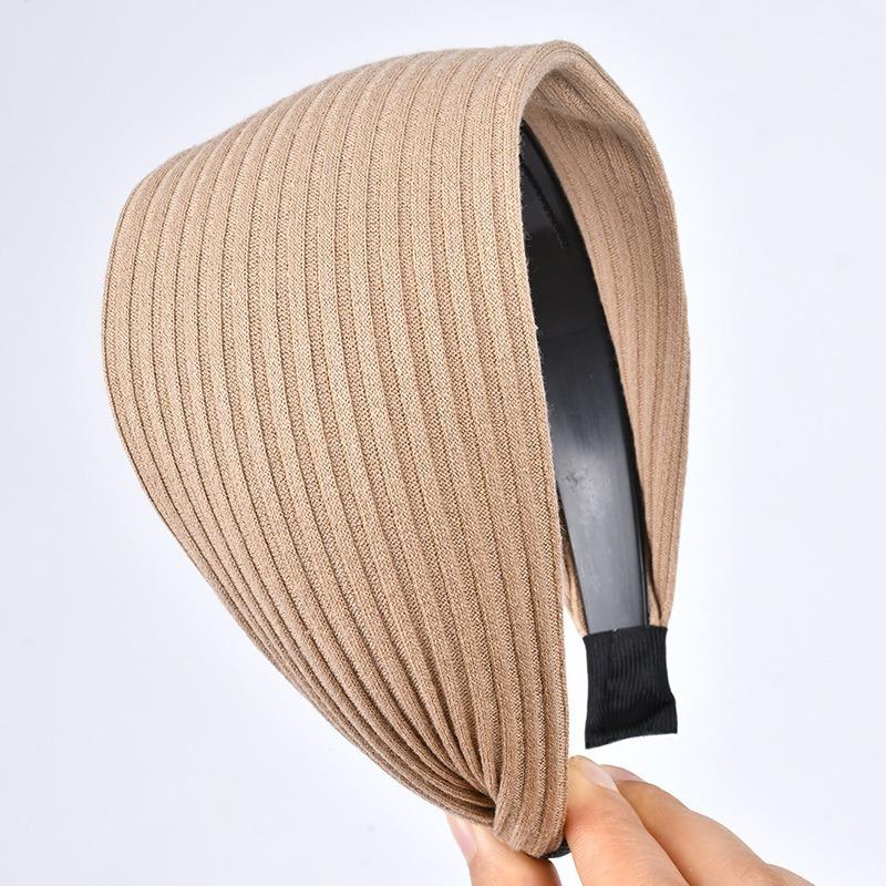 Wide-Brimmed Non-Slip Headband Women's Hair Hoop Simple Hairband Fashion Temperament Hair Pressing Headwear