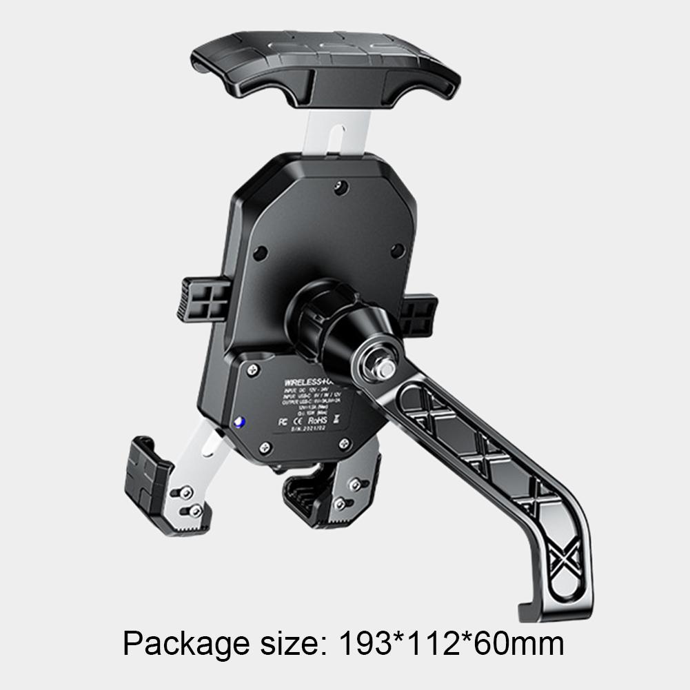 15 Вт беспроводное зарядное устройство держатель для телефона на мотоцикле USB QC2.0/3.0 держатель для сотового телефона поддержка телефона на мотоцикле для электровелосипеда мотоцикла