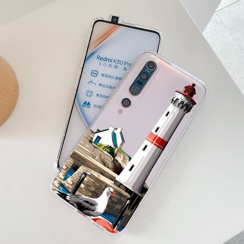Чехол для телефона YNDFCNB Lighthouse Print Bird Seagull для Redmi Note 5 7 8 9 10 A K20 pro max lite для Xiaomi 10pro 10T
