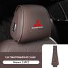 cxytvd1 For Mitsubishi 1/2PCS Leather Car Seat Headrest Protective Cover Interior Accessories Outlander Lancer Eclipse Mirage Xpander