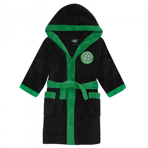 Celtic FC Boys Crest Fleece Dressing Gown