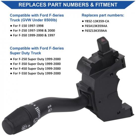 Turn Signal Switch Multifunction Stalk For 1997-2000 Ford F-150 F250 F350 SW5579