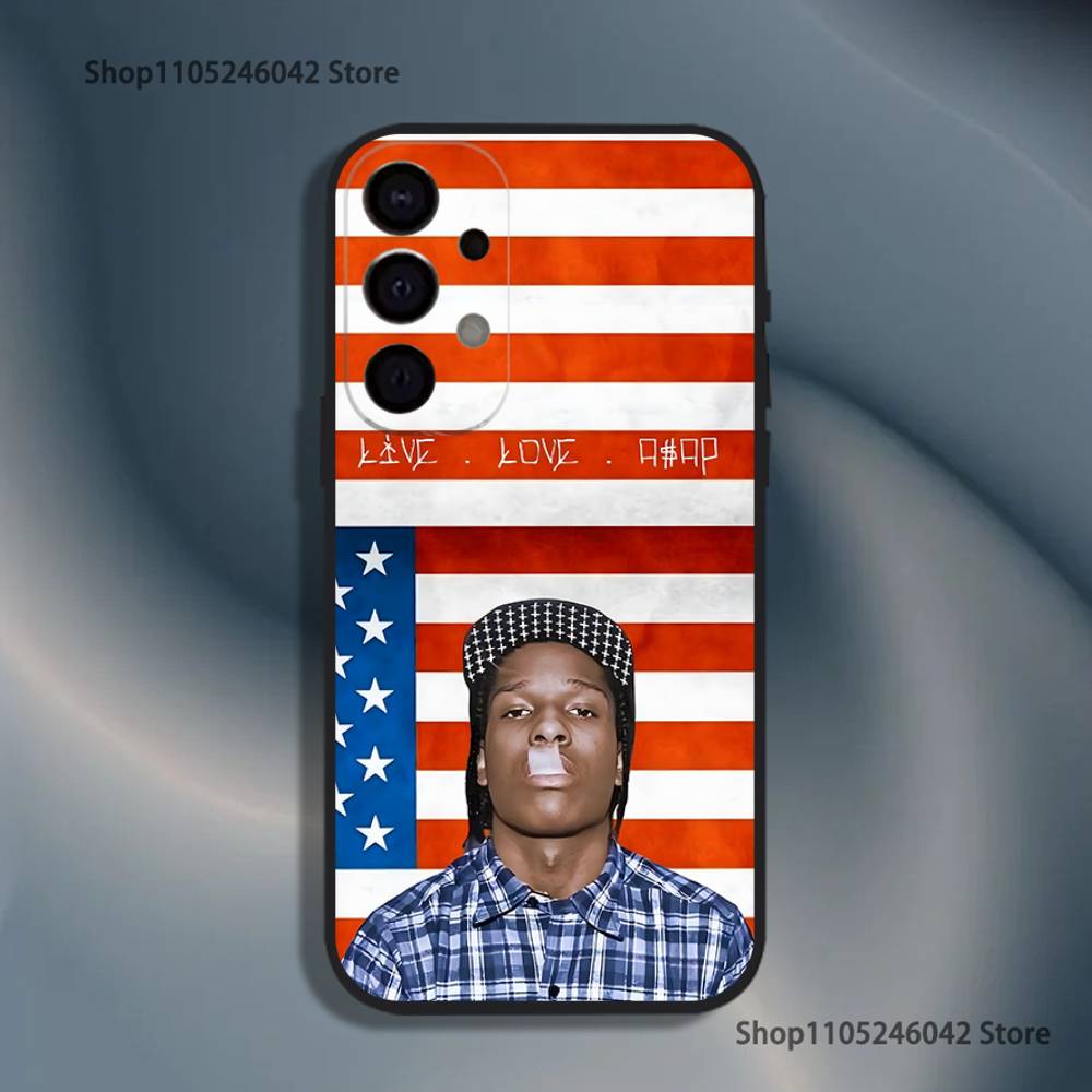 Чехол для телефона A-ASAP R-Rocky Rapper Для Samsung S26,S25,S24,S21,S22,S23,S30,Ultra,S20,Plus,Fe,Lite,5G Черный