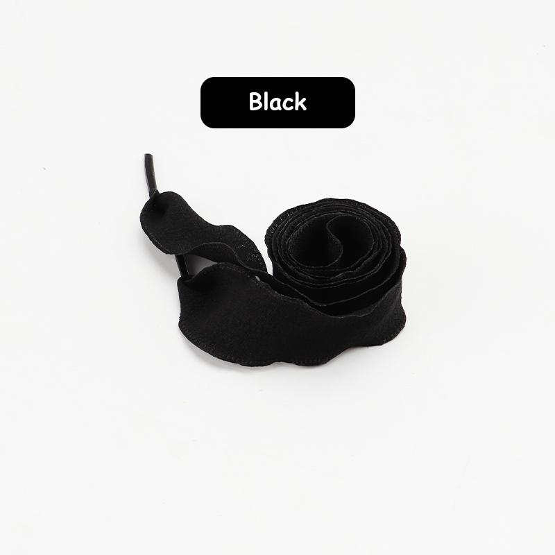 Плоские шелковые шнурки шириной 2,5 см для кроссовок, цветные плиссированные шнурки с оборками, однослойные шнурки для обуви, аксессуары для обуви