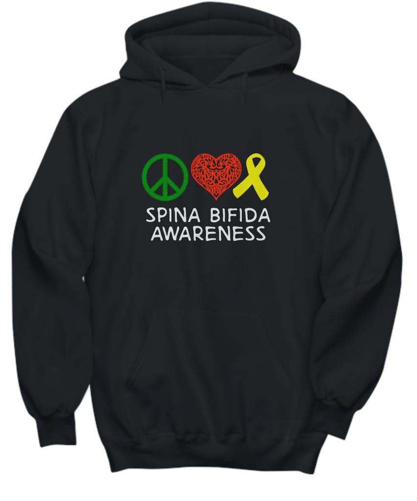 Spina Bifida Awareness Hoodie Gift for Spina Bifida I Wear Yellow For a Survivor