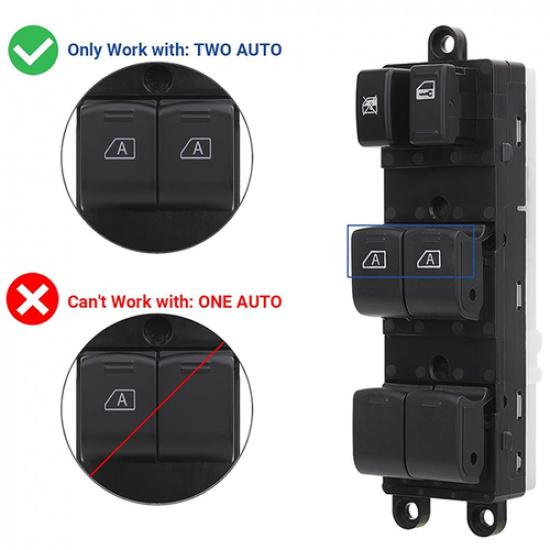 Блок управления главным переключателем стеклоподъемника для 03-14 Nissan Armada Maxima/Infiniti 25401-ZT10A