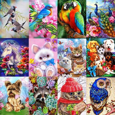 5D DIY Алмазная картина Птица Сова Пейзаж Алмазная вышивка Набор для вышивки крестом Полный горный хрусталь Мозаика Домашний декор