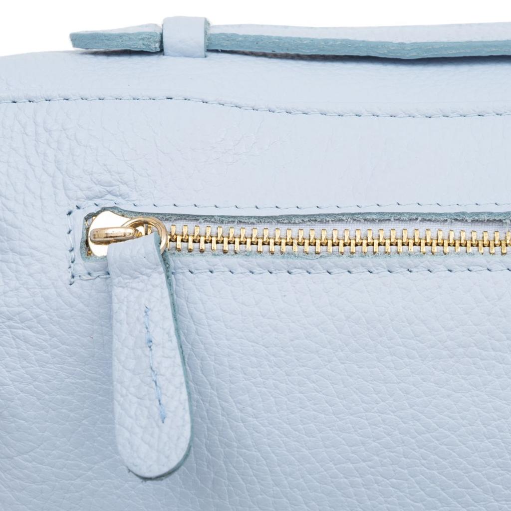 Women' Leather Handbag Kaletnik Wilga Light Yellow