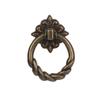 Auxiliary Ring Pattern Cabinet Pull Retro Single Hole Bronze Handles Wardrobe Pulls Furniture Knobs