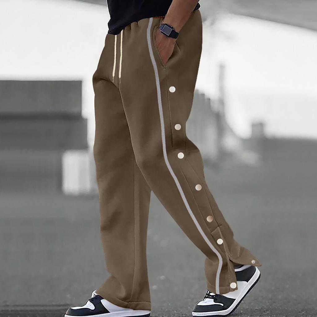 Men's Overalls Drawstring Multi Pocket Casual Pants Hiking Pants Cotton Twill Pants