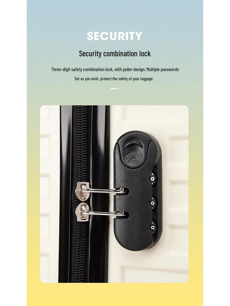 20-Inch Lightweight Multifunctional Travel Suitcase with Universal Wheels & TSA Lock