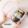 Большая вместительная прозрачная косметичка из ПВХ - водонепроницаемая сумка для хранения для женщин