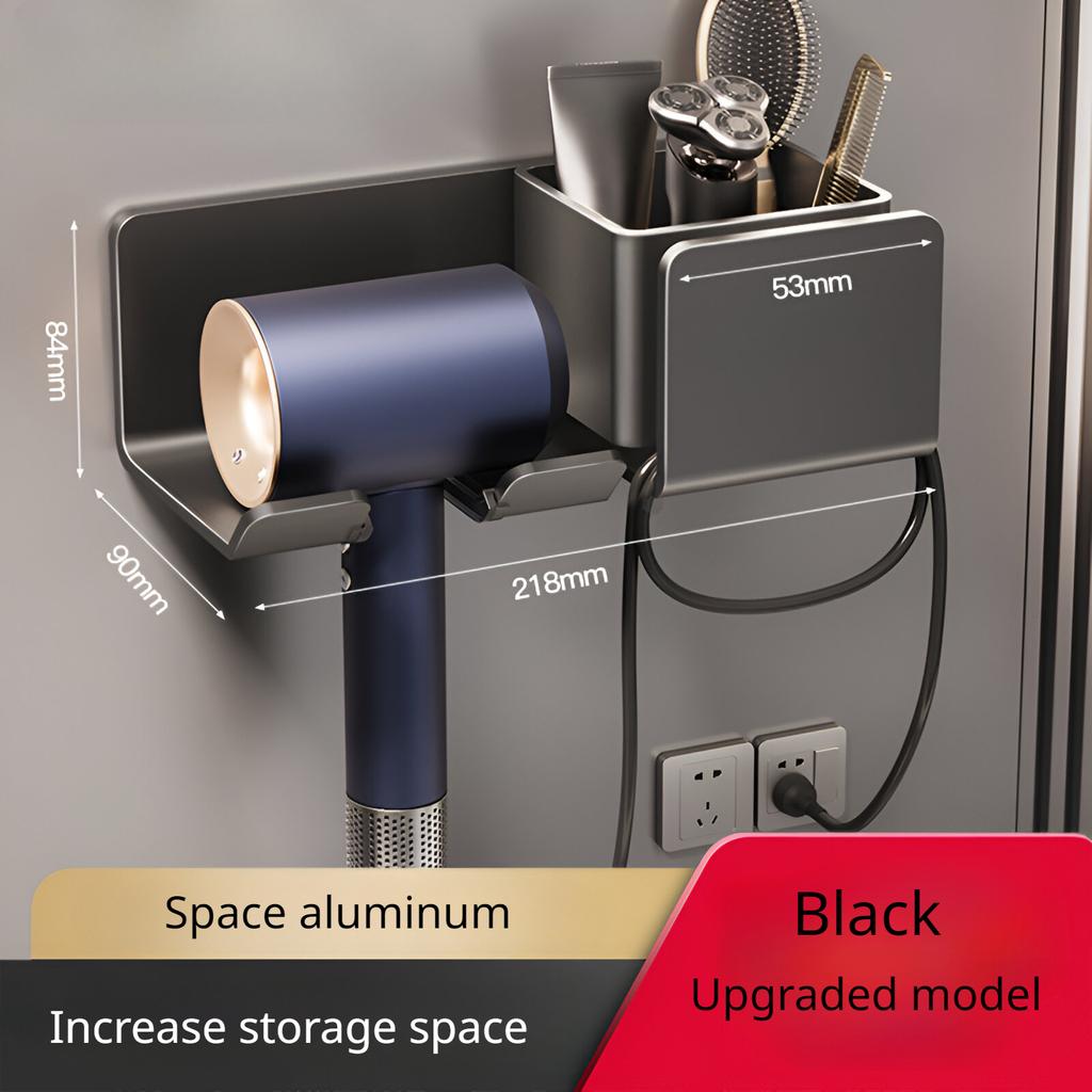 Полка для хранения фена для ванной комнаты, полка для хранения фена для ванной комнаты, настенный органайзер для полок