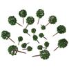 20 Pcs Shrub Vegetation Military Scene Sand Table Landscape Tree Model Deor