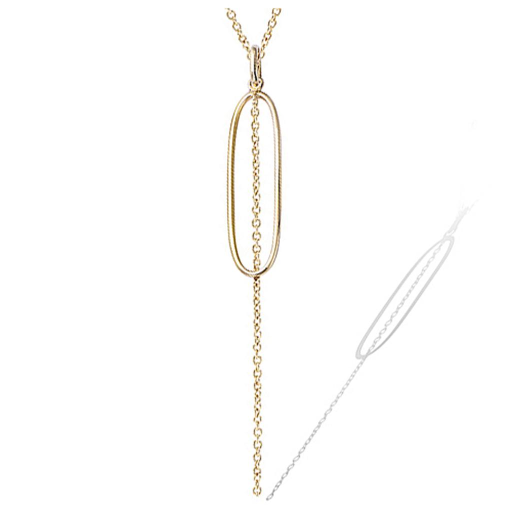 Les Trésors De Lily [P8035] - Gold Plated 'Choreography' Pendant - 50x9 Mm