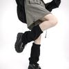 Pile Up Knitted Broken Hole Socks Ripped Mid Tube Socks Fashion Foot Cover Y2K  Women