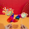 Zodiac Handheld Dragon Dance Craft Handmade Chinese Style Paper Dragon  Lunar New Year