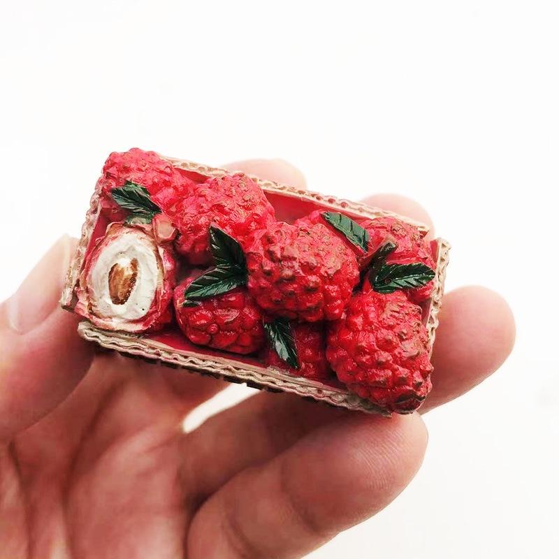 Фруктовая кухня, магнит на холодильник, наклейка 3D, ручная работа, смола, подарок для путешествий, сувенирная коллекция, украшение